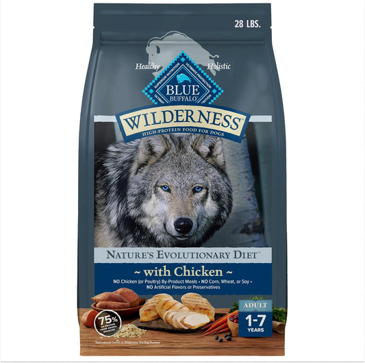 Blue-Buffalo-Wilderness-Natural-High-Protein-Dry-Food-for-Adult-Dogs,-Chicken-Recipe,-28-lb.-2494