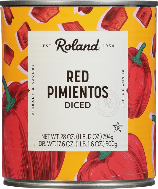Roland-Pimientos-rojos-picados-en-cubitos,-alimentos-importados-especiales,-667