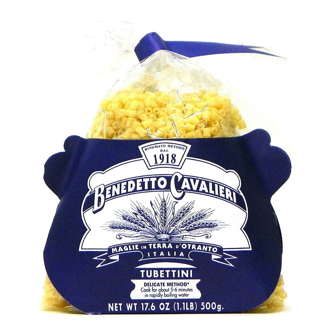 Benedetto-Cavalieri-Tubettini-Rigate-Artisan-Pasta,-17.6-Ounce-------392