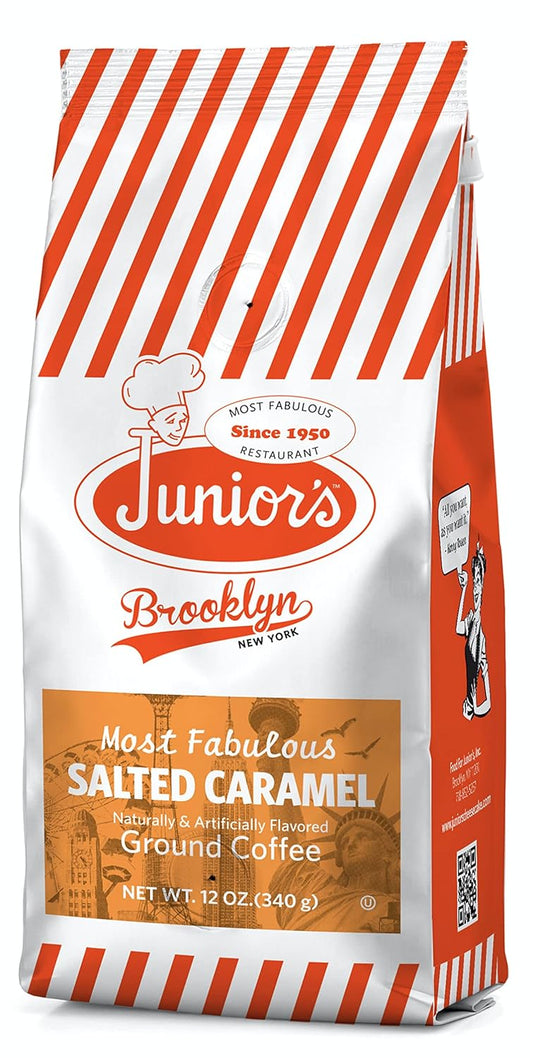 Junior's-Café-molido-más-fabuloso,-12-oz-(caramelo-salado,-1-bolsa)--698