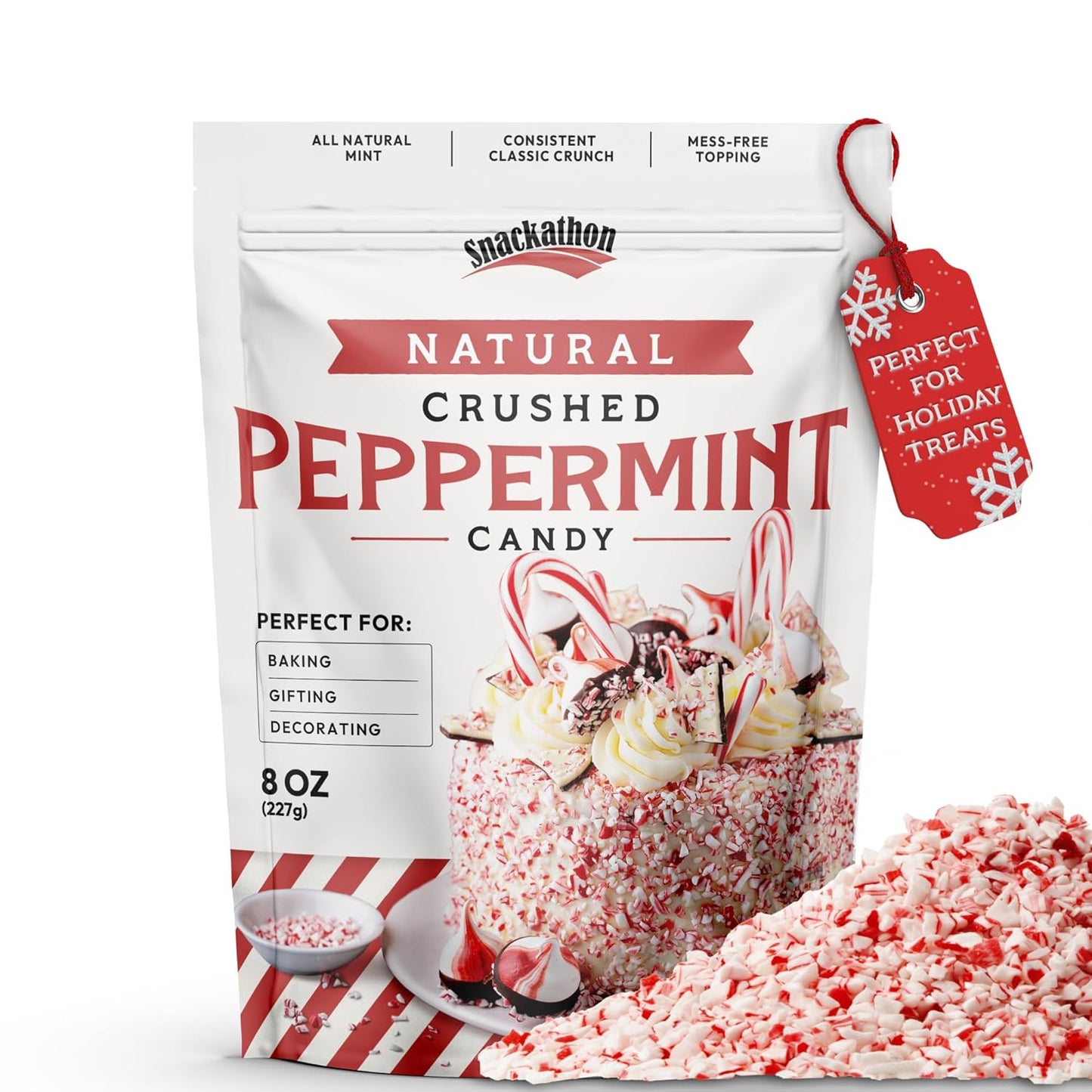 Snackathon-Crushed-Peppermint-Candy-Pieces,-Natural-Red-&-White-Mint-Bits,-8-Resealable-–-1123