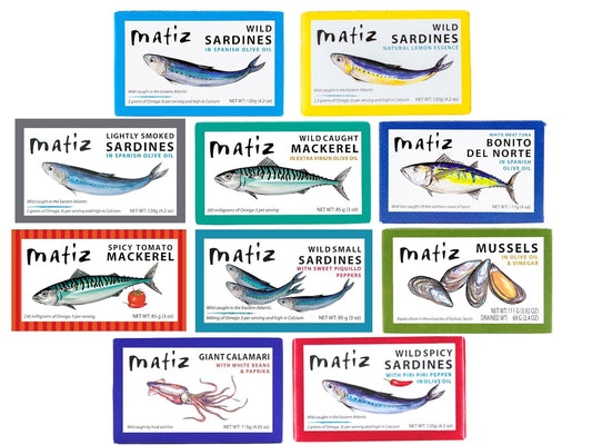 Matiz-Paquete-variado-de-mariscos-|-Paquete-de-10-muestras-|,-1-cada-1303
