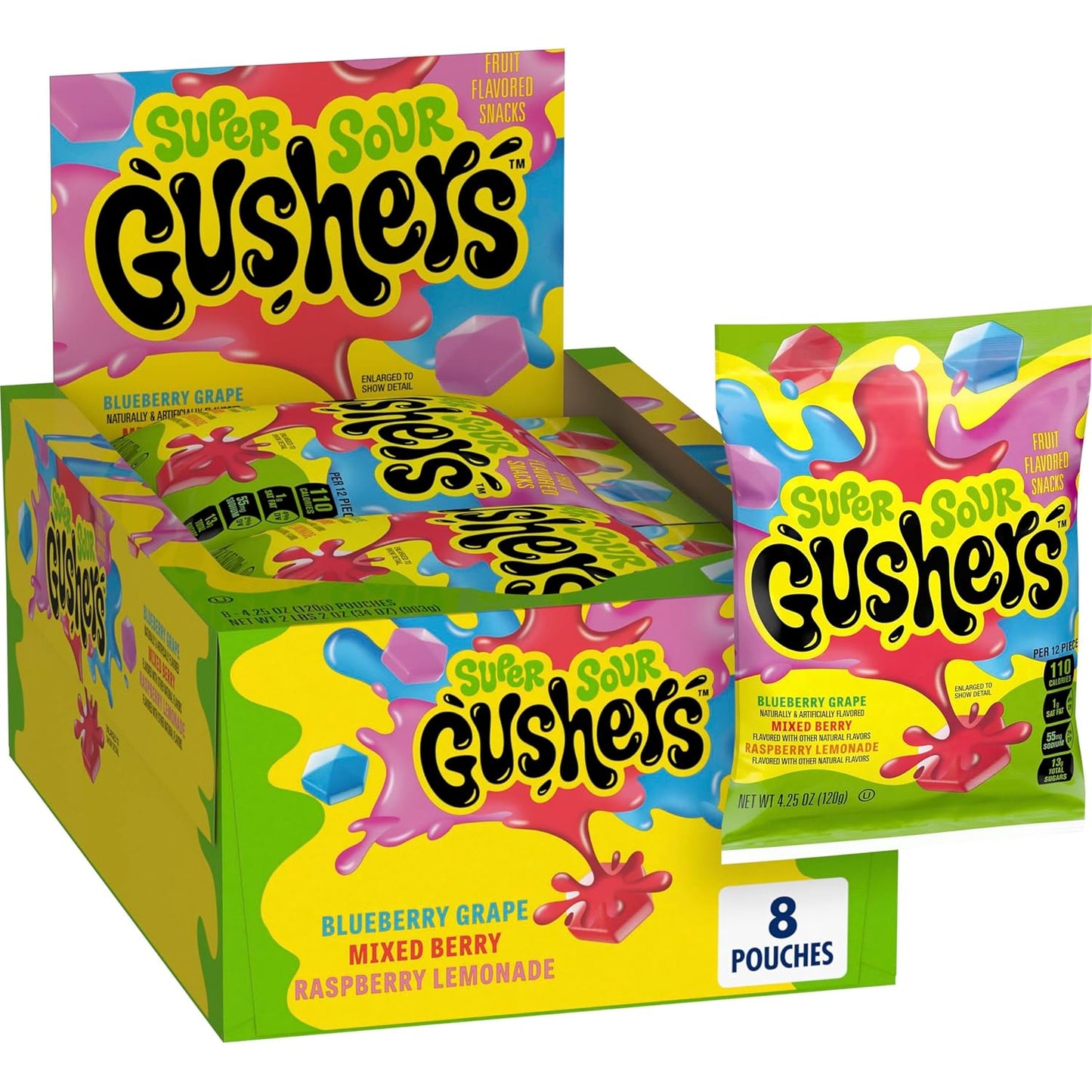 Gushers-Super-Sour-Berry-Fruit-Snacks,-8-ct,-34-oz-|--Blueberry-Grape,-Mixed-&-802