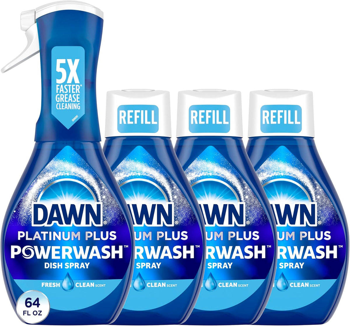 Dawn-Powerwash-Spray,-Dish-Soap,-Dishwashing-Liquid,-Fresh,-1-Starter-Kit-+-396
