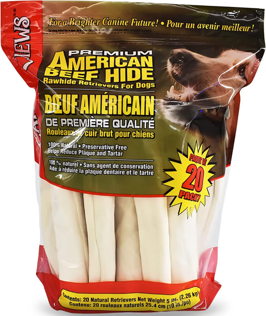 Canine-Chews-10-11"-Rawhide-Bones-for-Large-Dogs,-Durable-USA-Beefhide-Rawhide-2718