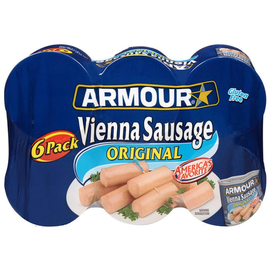 Armour-Star-Vienna-Sausage,-Original-Flavor,-Canned-Sausage,-4.6-oz-(Pack-of-6)-848