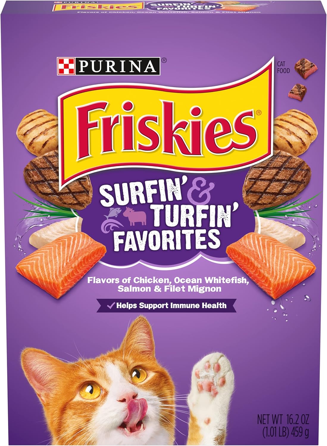 Purina-Friskies-Dry-Cat-Food,-Surfin'-&-Turfin'-Favorites----12-oz.----88