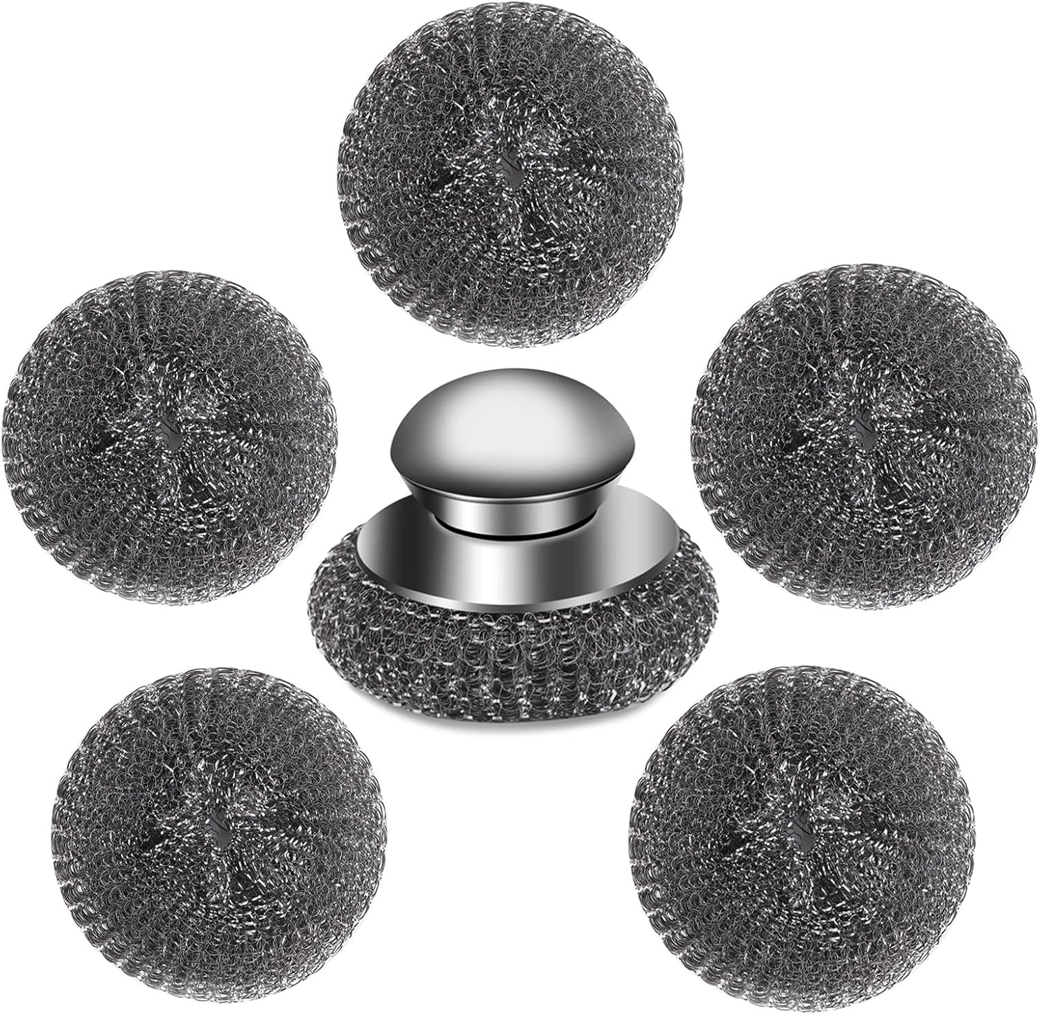 6Pcs-Steel-Wool-Scrubber-with-Replacement-Wire-Pads-Set,-Stainless-4568