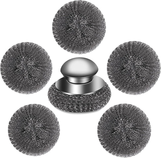 6Pcs-Steel-Wool-Scrubber-with-Replacement-Wire-Pads-Set,-Stainless-4568
