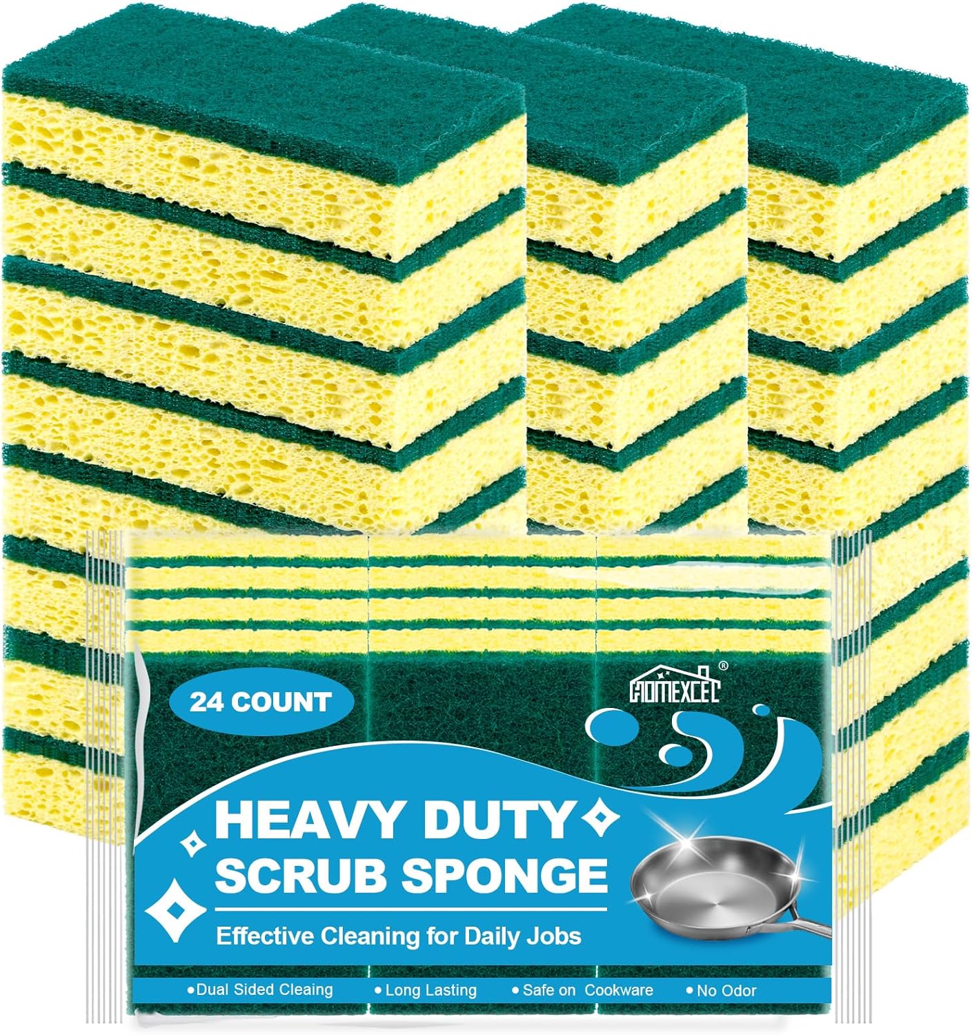 Heavy-Duty-Scrub-Sponges-Kitchen-24pcs,Dual-Side-Cleaning-Dish-Sponges-3520