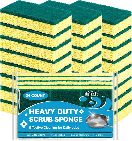 Heavy-Duty-Scrub-Sponges-Kitchen-24pcs,Dual-Side-Cleaning-Dish-Sponges-3520