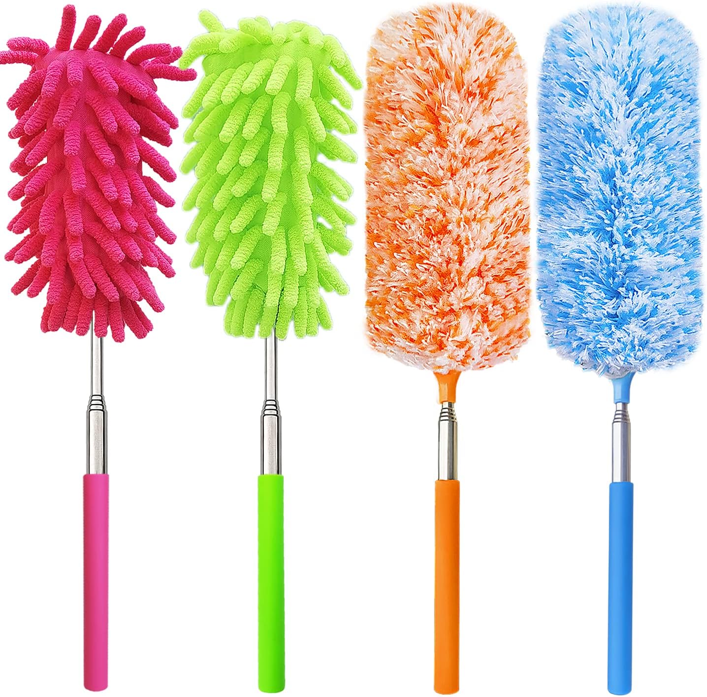 4-pcs-Extendable-and-Washable-Microfibre-Feather-Duster,13"-to-30"-2497