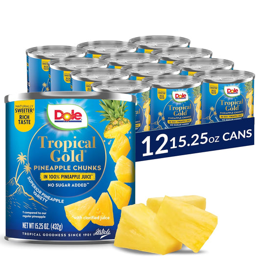 Dole-Canned-Fruit,-Tropical-Gold-Pineapple-Chunks-in-1-Pineapple-Juice,-Gluten-Free,-220