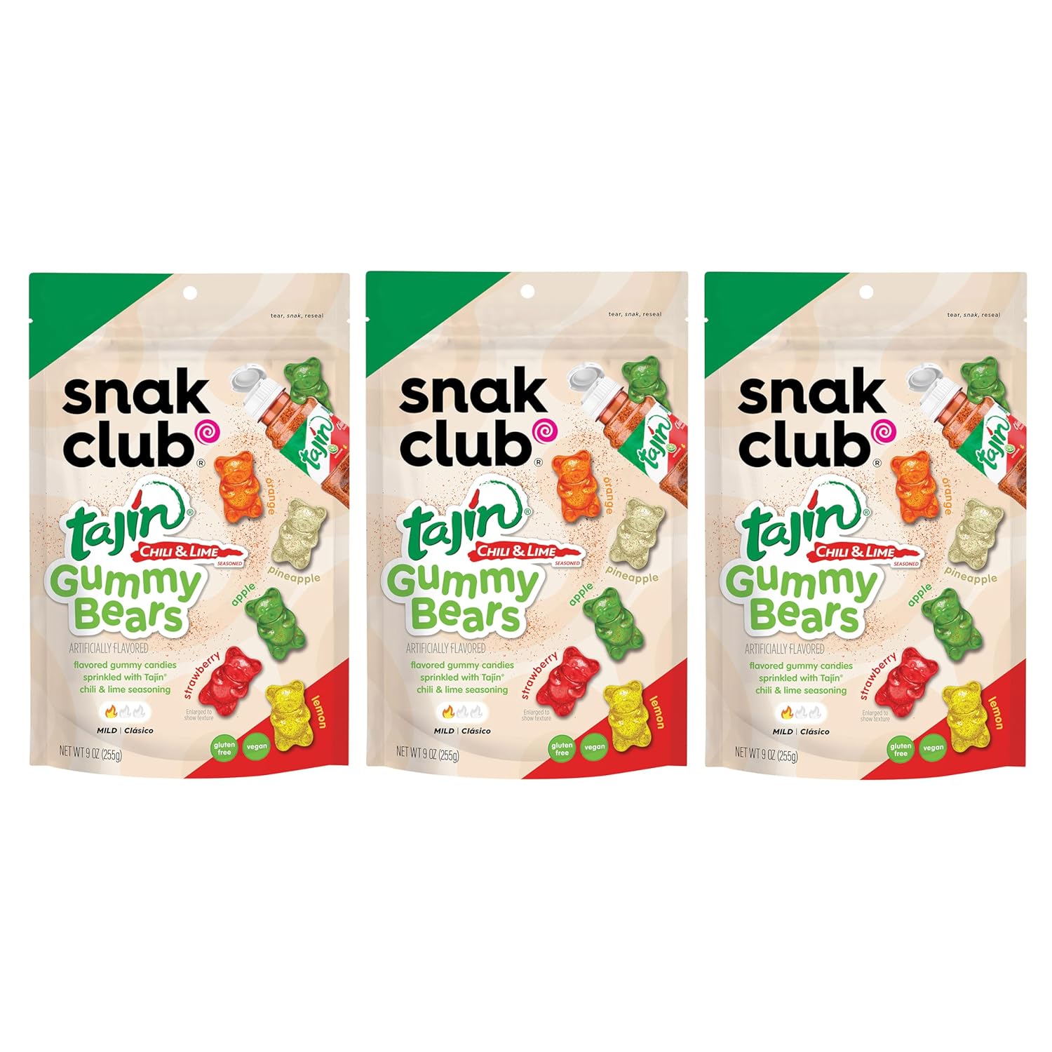 Snak-Club-Tajin-Gummy-Bears,-Assorted-Fruit-Candy-2517