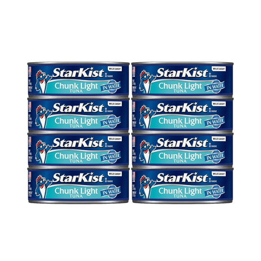 StarKist-Chunk-Light-Tuna-in-Water,-5oz-Canned-Tuna,-8-Pack-|-20g-Protein-851