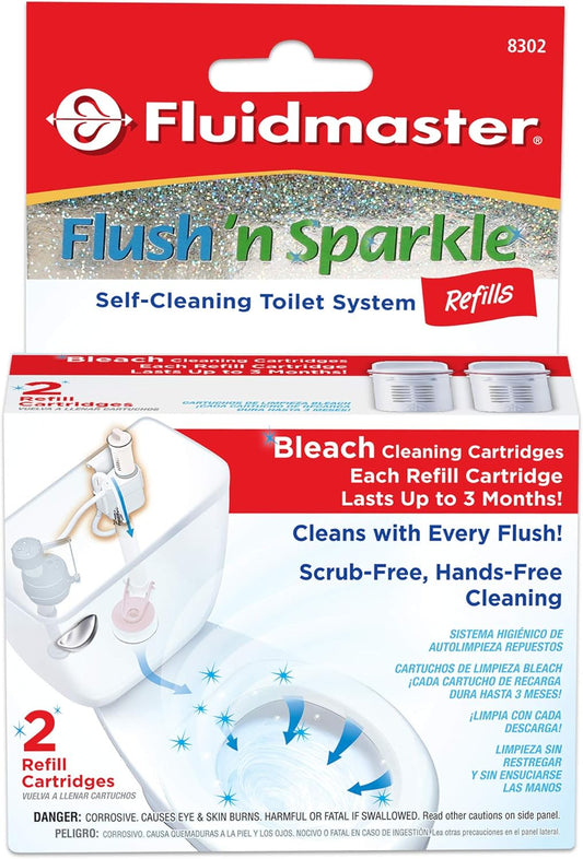 Fluidmaster-8302P8-Flush-'n-Sparkle-Automatic-Toilet-Bowl-Cleaning-System-Refills,-Bleach-2-Pack-----1703