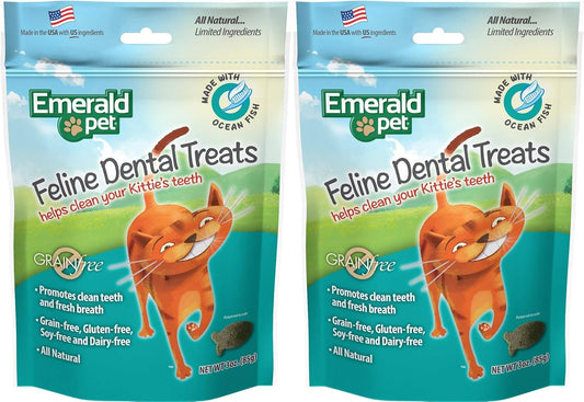 Emerald-Pet-2-Pack-of-Feline-Dental-Treats-Cats,-3