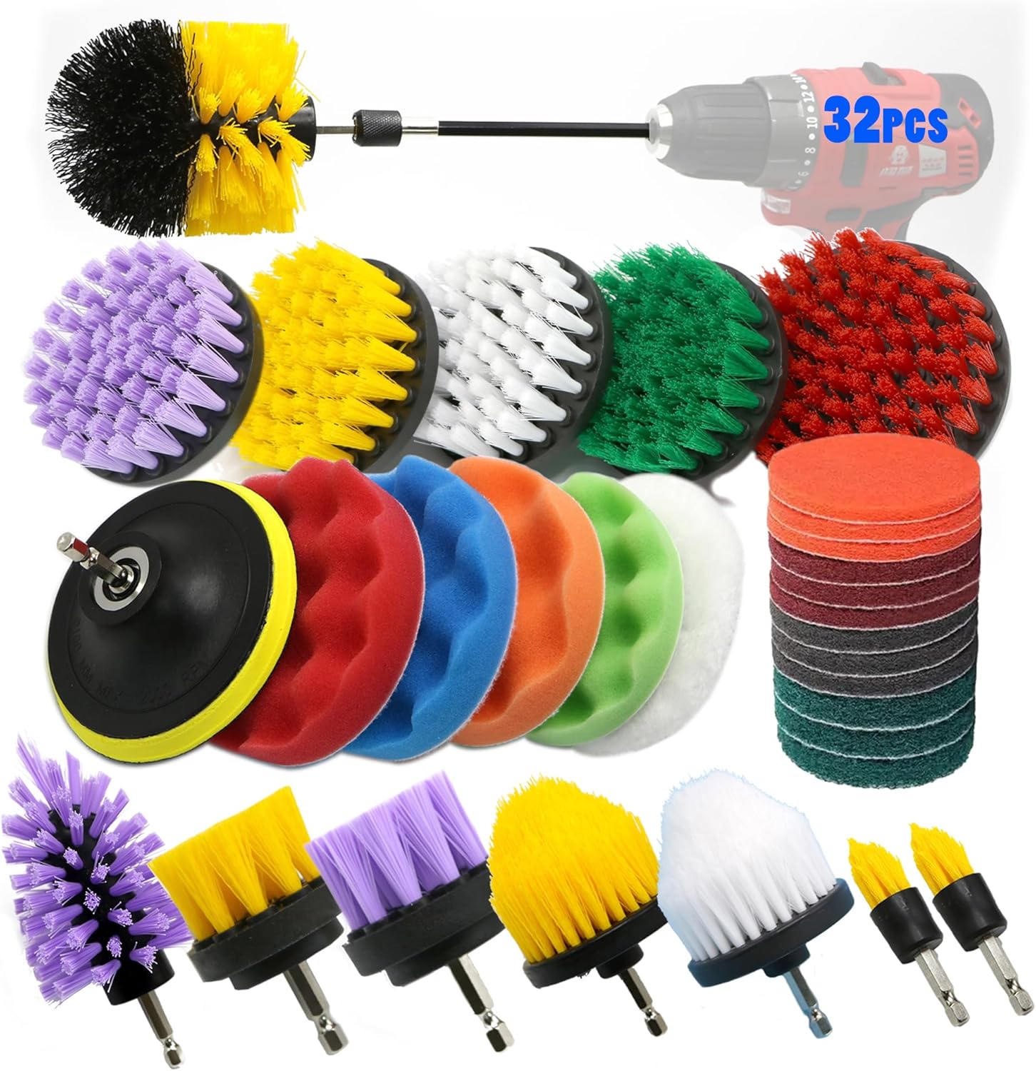 32-Piece-Drill-Brush-Attachment-Set---Heavy-Duty-Power-Scrubber-Kit-2158
