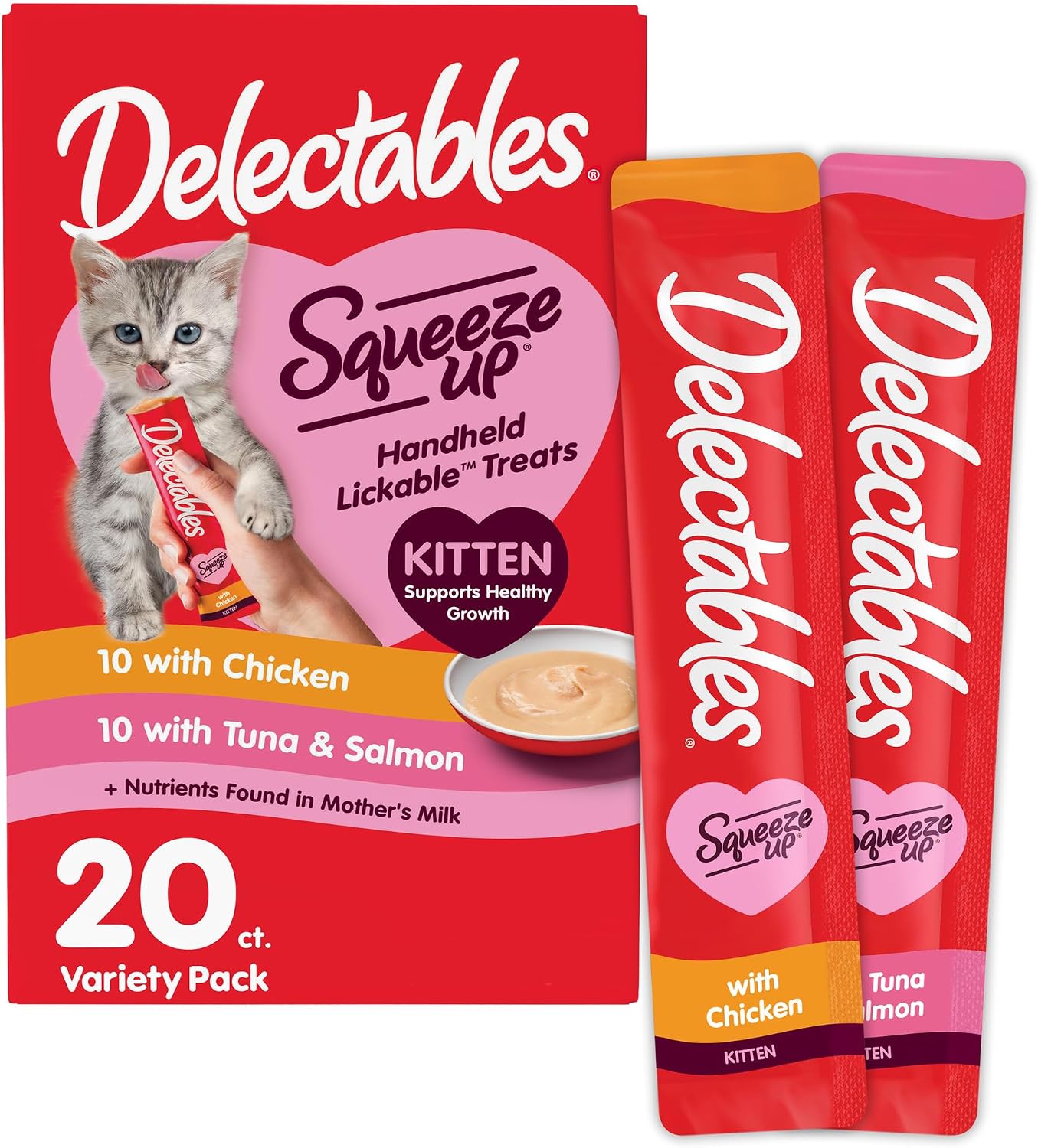 Delectables-Squeeze-Up-Kitten-Variety-Pack,-Creamy-Squeezable-Puree,-Lickable-Wet-Cat-Treats,-Grain-576