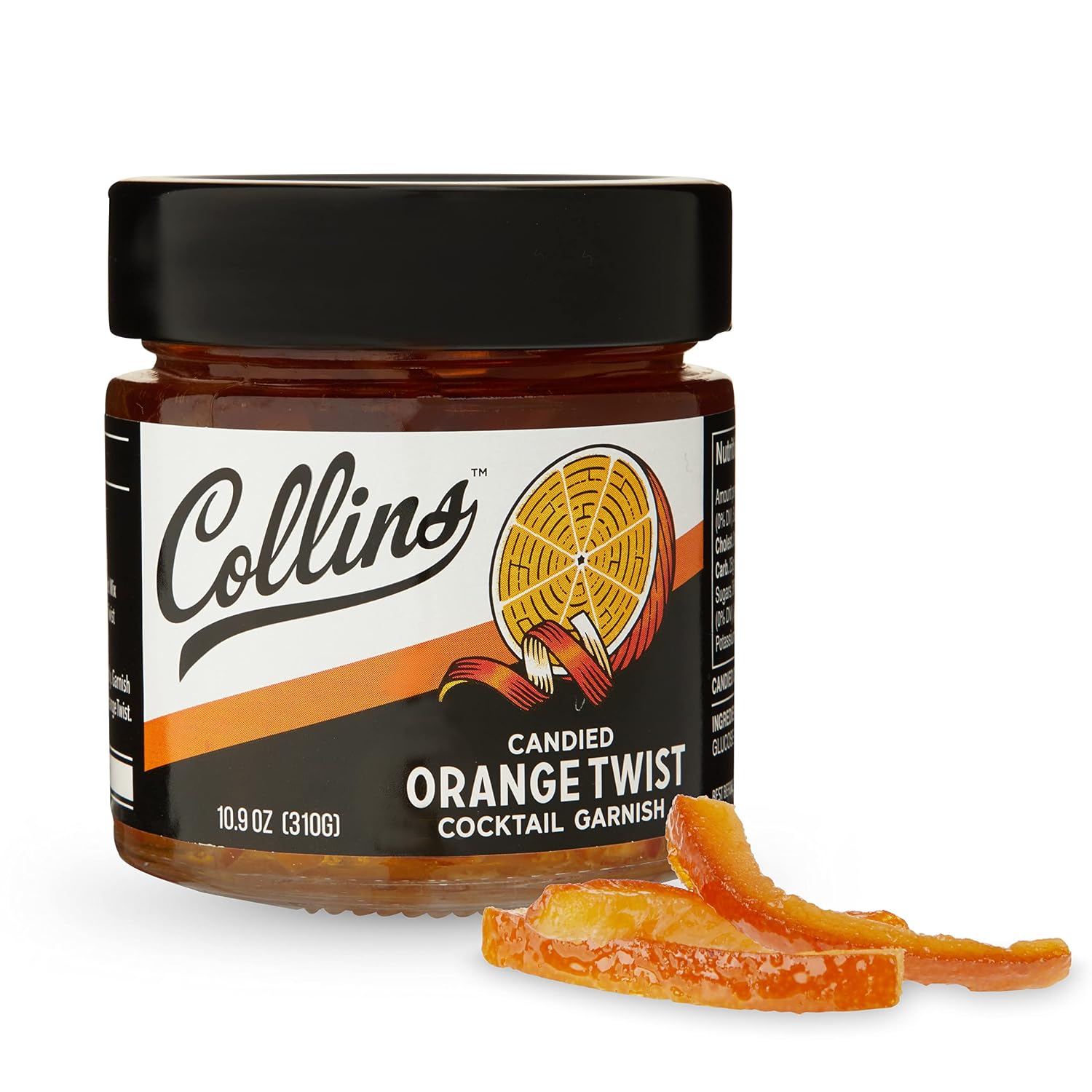 Collins-Candied-Fruit-Orange-Peel-Twist-in-Syrup,-Popular-Cocktail-Garnish-for-Skinny-219