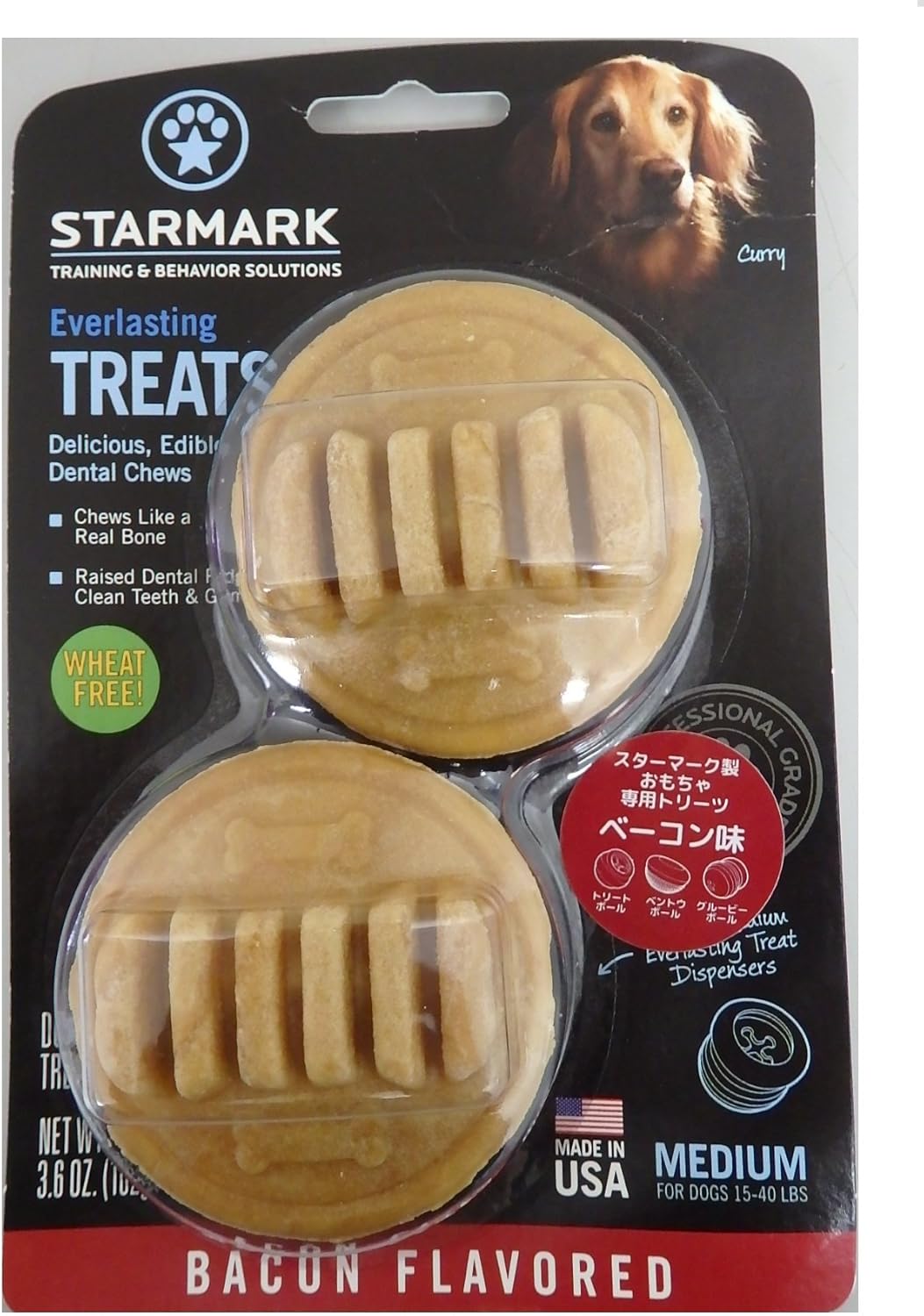 Star-Mark-Everlasting-Bacon-Dog-Dental-Chew,-Medium,-3106