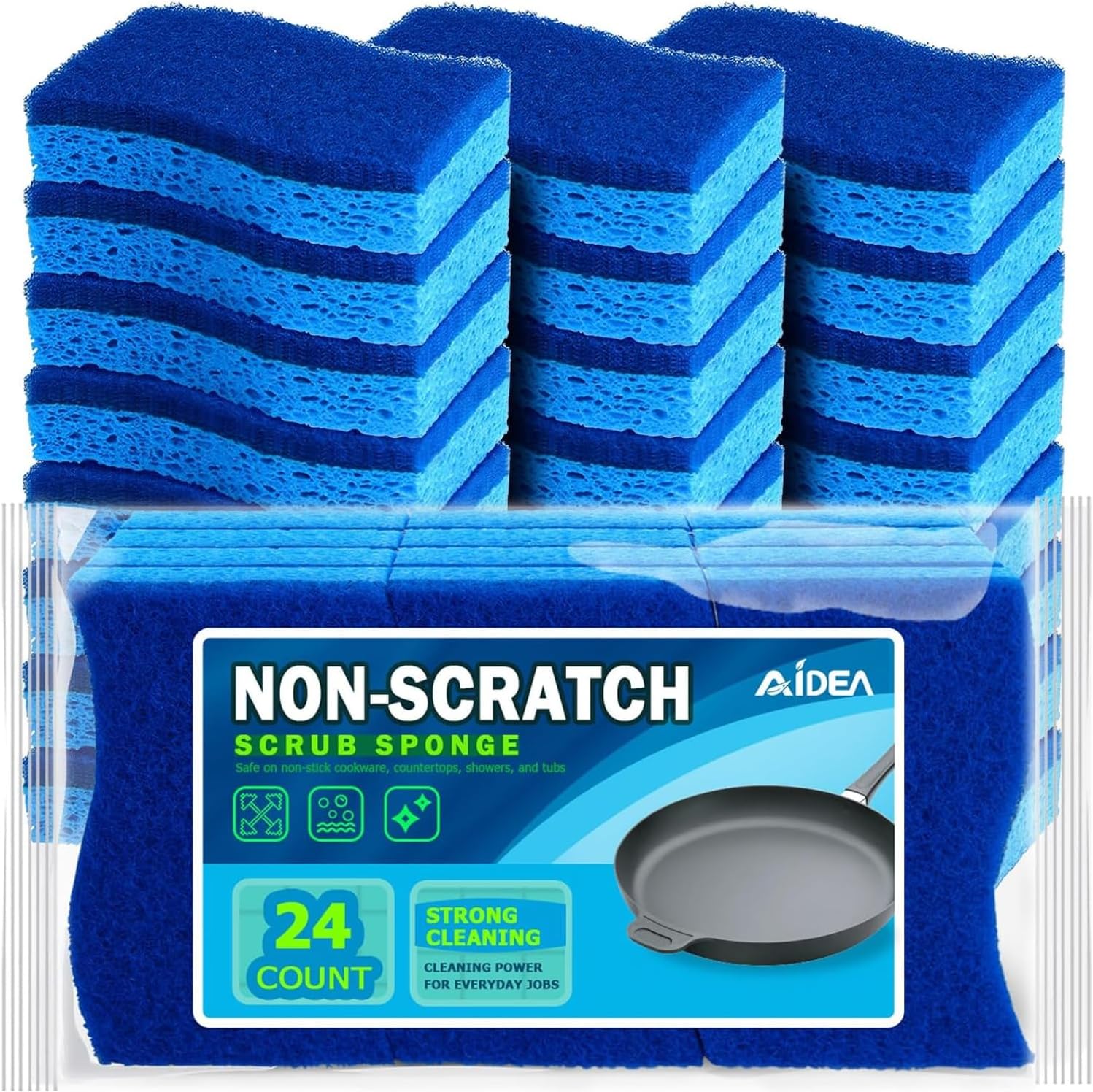 AIDEA-Non-Scratch-Scrub-Sponge,-24Count,-Sponges-for-Dishes,-Sponges-Kitchen,-Cleaning-Sponge,-Cleans-Fast-2091
