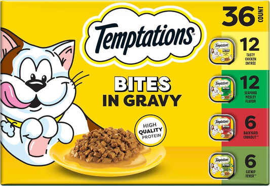 Temptations-Bites-in-Gravy-Adult-Wet-Cat-Food-Tasty-Chicken-Entree,-Seafood-Medley,-1754