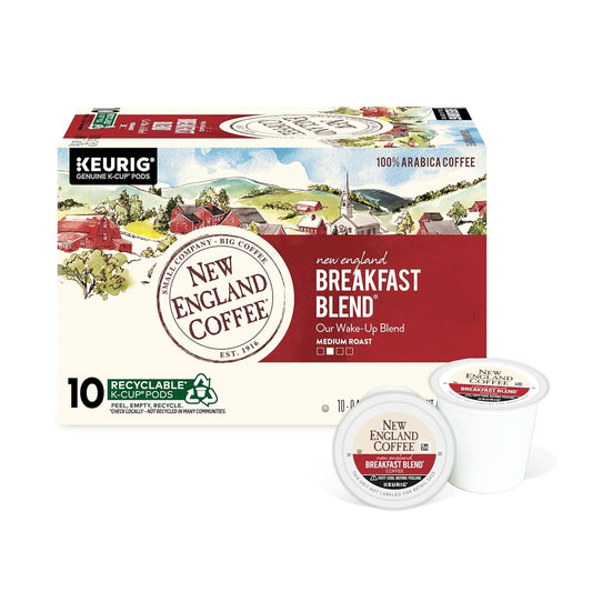 New-England-Coffee-Single-Serve-Pods,-Breakfast-Blend-Medium-Roast-10-Count-(Pack-1596