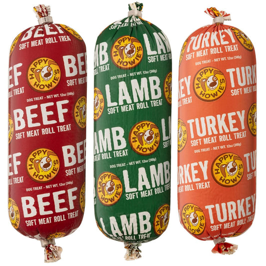 Happy-Howie's-Soft-Meat-Roll-Treat---Soft-Dog-Food-Rolls,-Ingredients,-353