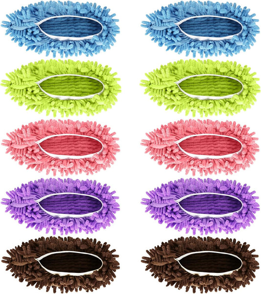 Mop-Slippers-Shoes-5-Pairs-(10-Pieces)---Microfiber-Cleaning-House-Mop-Slippers,-Floor-Cleaning-1253