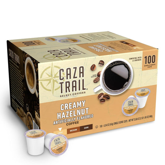 Caza-Trail-Coffee-Pods,-Creamy-Hazelnut,-Single-Serve-100-Count-(Pack-of-1)(Packaging-2096