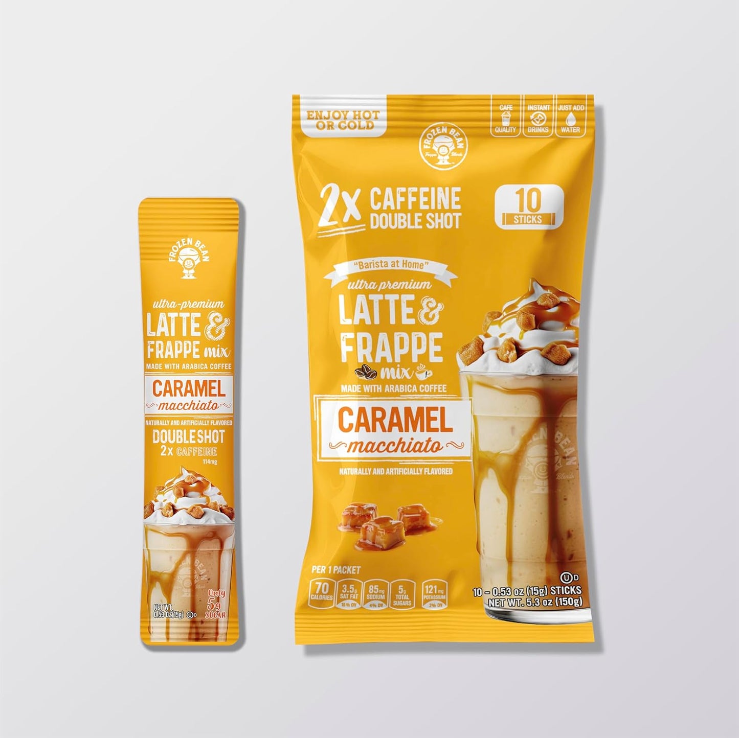 The-Frozen-Bean-Caramel-Macchiato-Frappe-&-Latte-Instant-Mix-(10-Sticks),-Made-2524