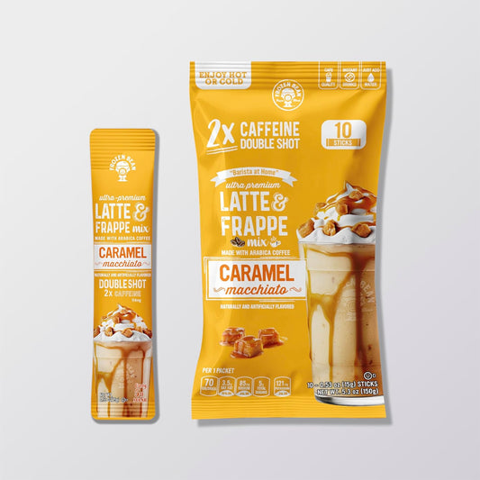 The-Frozen-Bean-Caramel-Macchiato-Frappe-&-Latte-Instant-Mix-(10-Sticks),-Made-2524