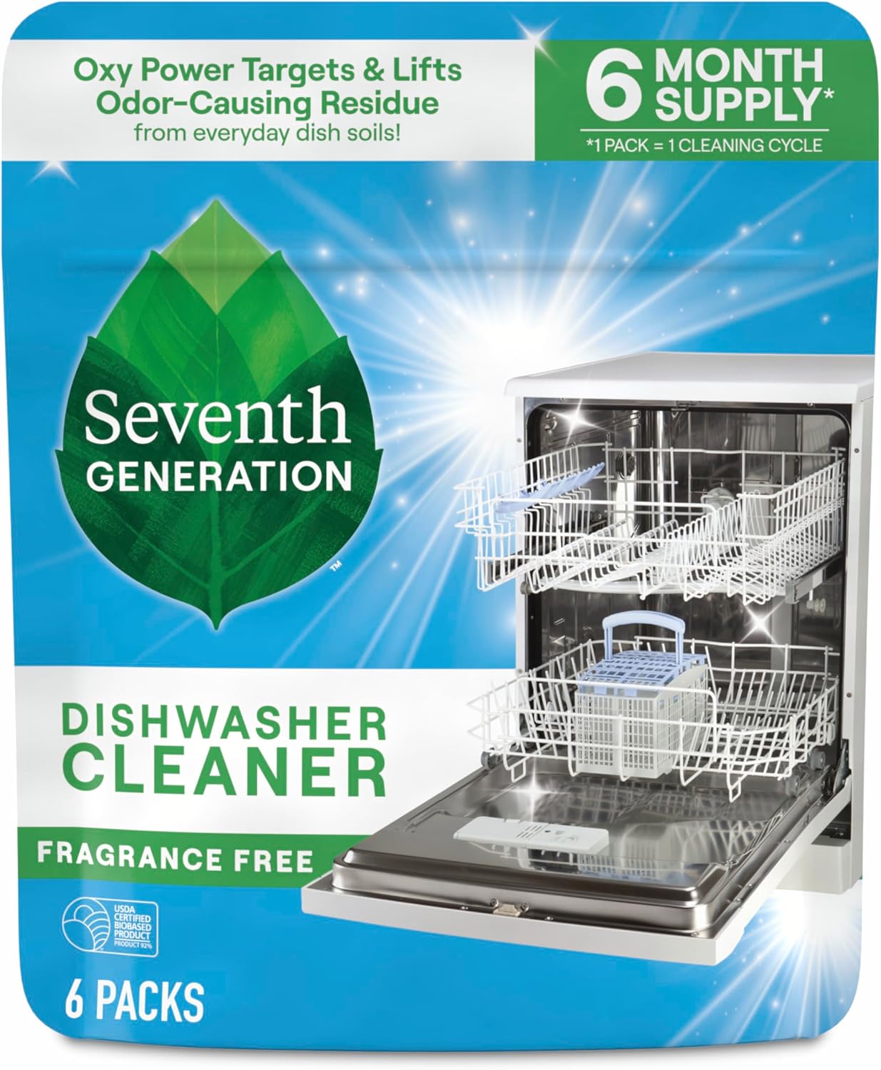 Seventh-Generation-Dishwasher-Cleaning-Packs-6-Count-Free-&-Clear-Removes-odor-causing-residue-Powered-by-1247