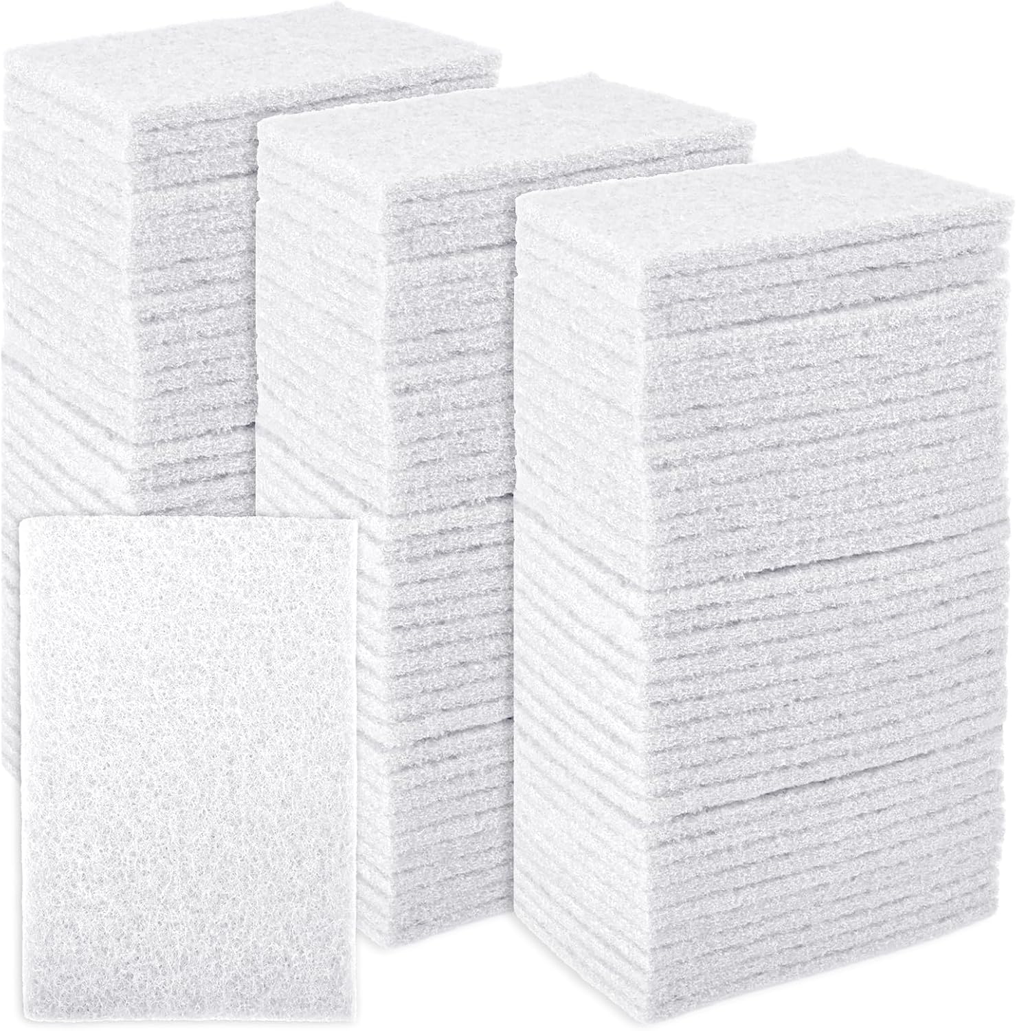 CONLI-100-PCS-Scouring-Pad-Reusable-Household-White-Scrubbing-Pads-1292