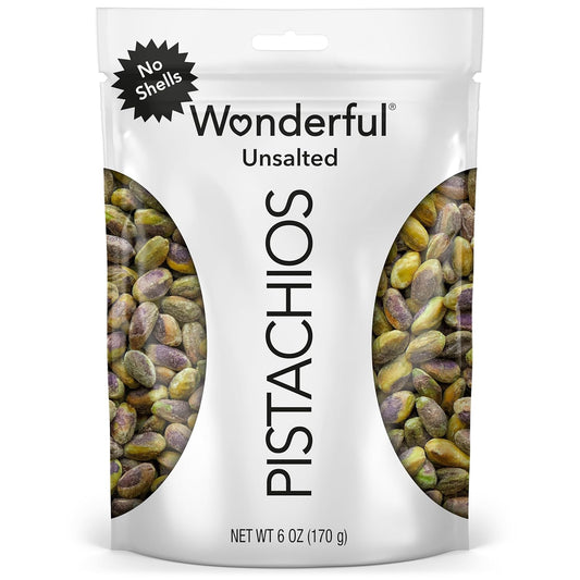 Wonderful-Pistachios-No-Shells,-Unsalted-Nuts,-6-Ounce-Resealable-Bag,-Protein-Snacks,-Free,-Snack-2306