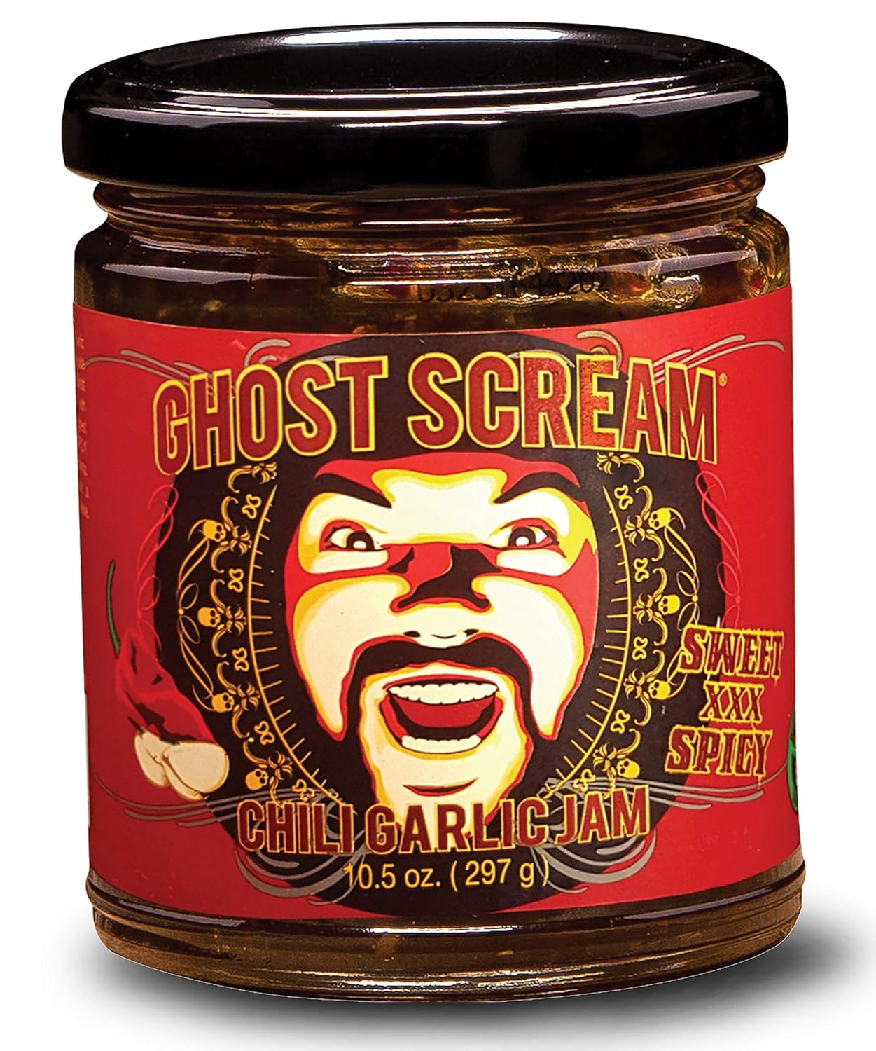 Ghost-Scream-Hot-Sauce---“Chili-Garlic-Jam”-(Sweet,-Spicy-&-Smoky)-37