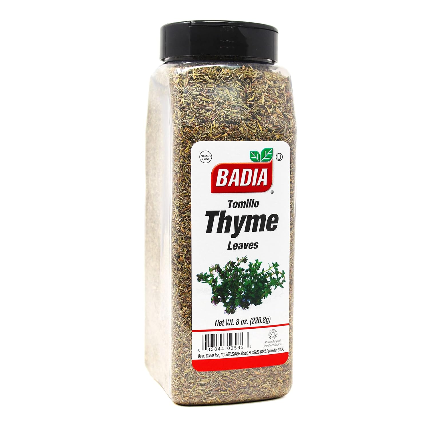 Badia-Whole-Thyme-Leaves,-8-oz---Dried-Herb-for-Cooking,-Seasoning,-1993