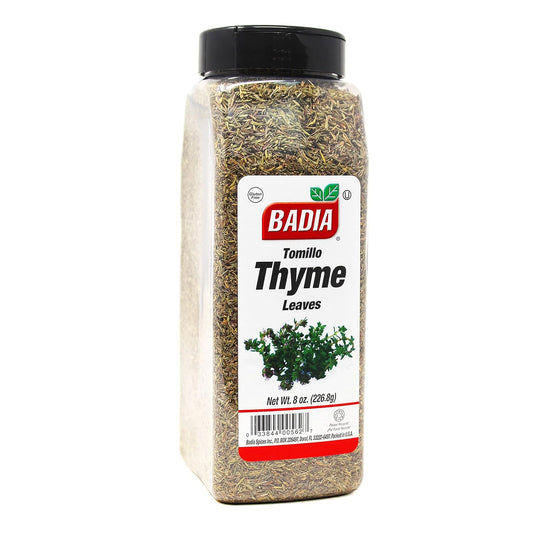 Badia-Whole-Thyme-Leaves,-8-oz---Dried-Herb-for-Cooking,-Seasoning,-1993