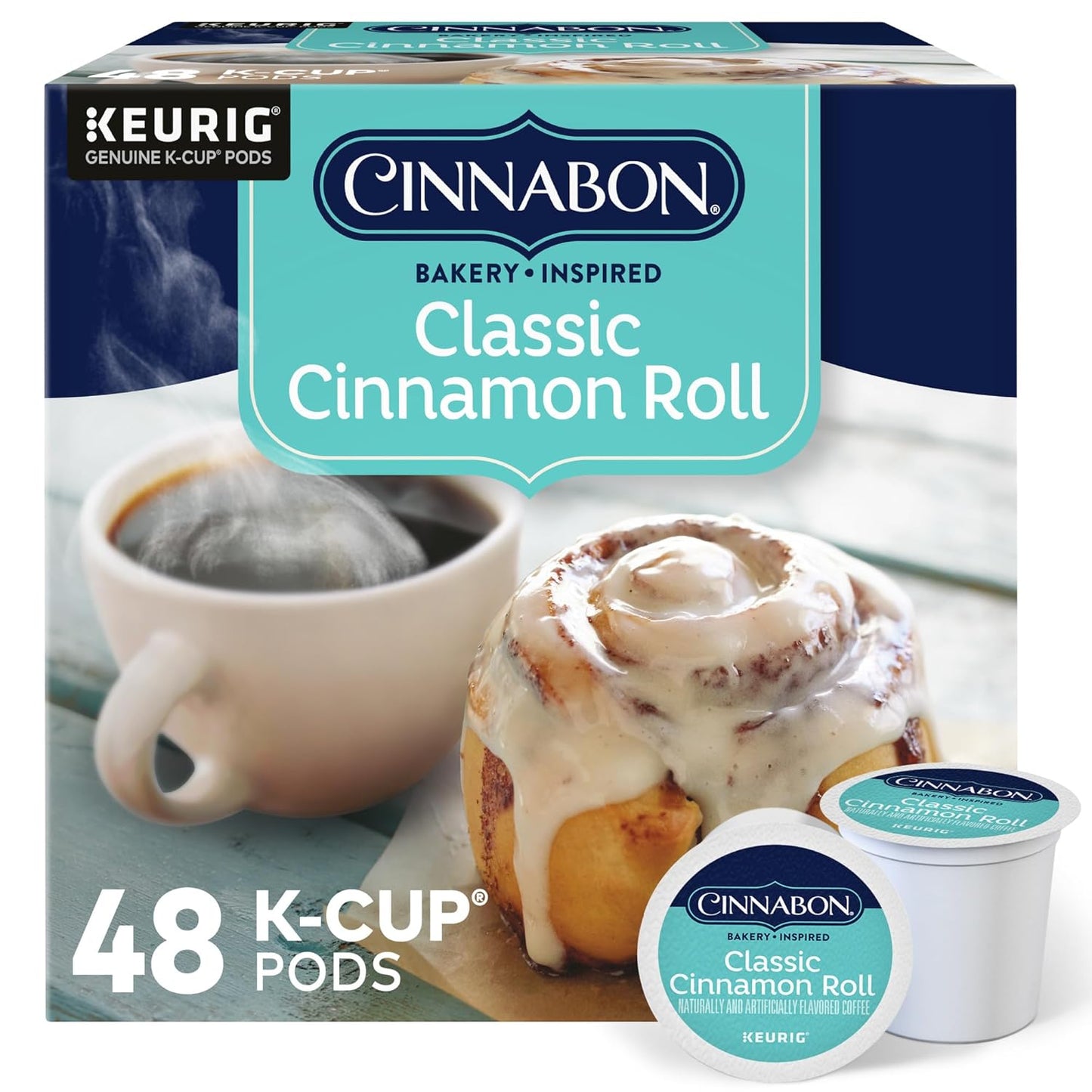 Cinnabon-Classic-Cinnamon-Roll-Keurig-Single-Serve-K-Cup-Pods,-Light-Roast-Coffee,-48-Count-3199