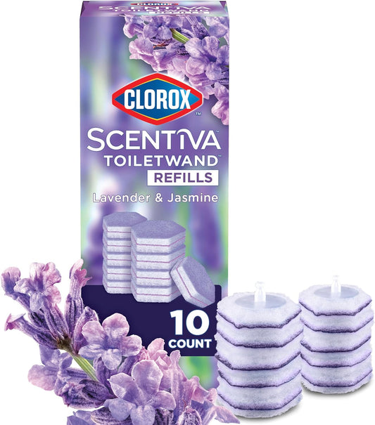CLOROX-Scentiva-ToiletWand-Toilet-Cleaner-Refills,-Toilet-brush,-Lavender-and-Jasmine,-10-Count-----1918
