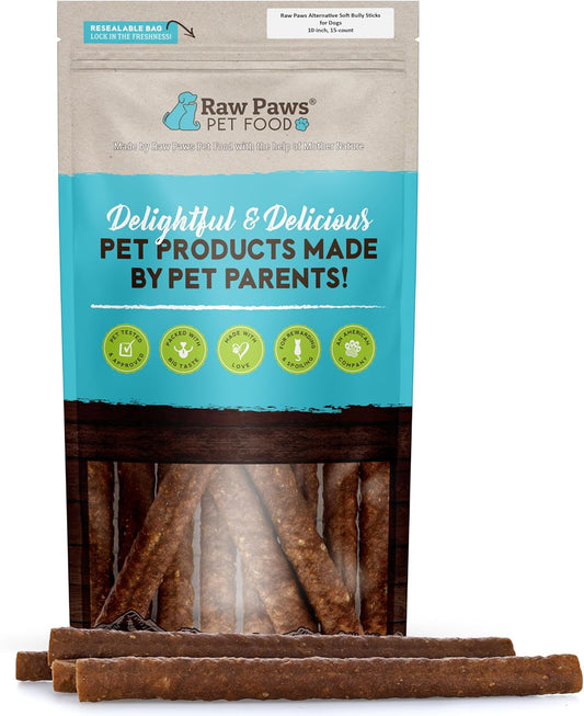 Raw-Paws-Alternative-Soft-Bully-Sticks-for-Dogs,-10-Inch-(15-Count)---in-29