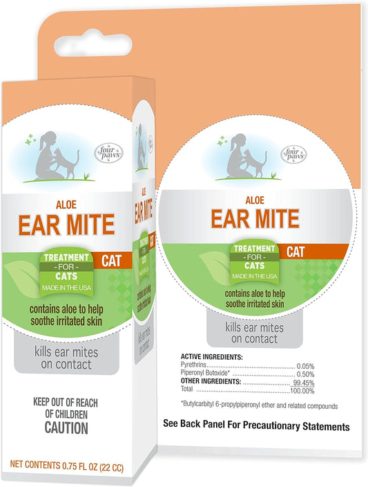 Four-Paws-Healthy-Promise-Soothing-Aloe-Ear-Mite-Remedy-Solution-for-Cats,-Odor-616