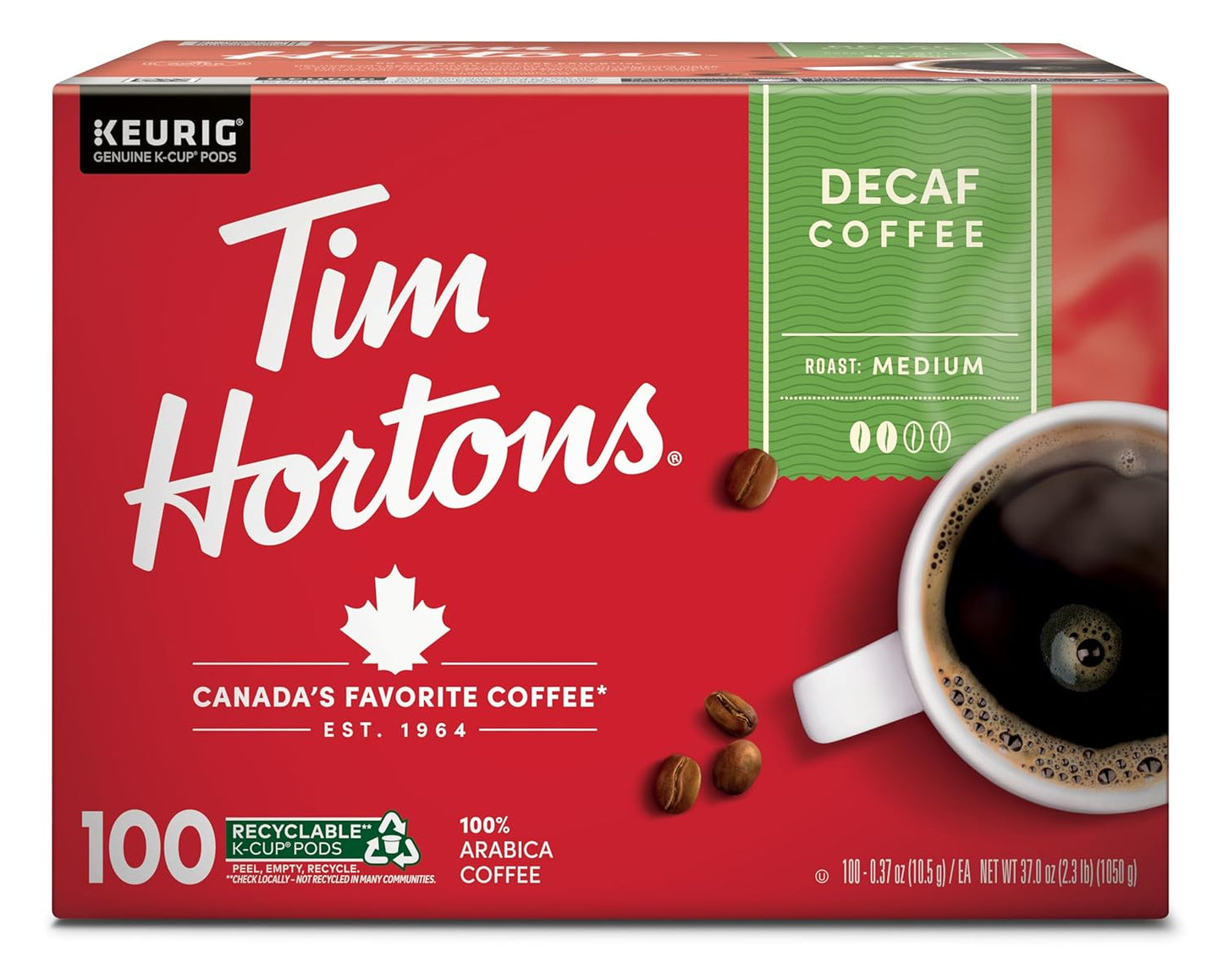 Tim-Hortons-Café-descafeinado-de-tostado-medio,-cápsulas-K-Cup-de-una-porción3357