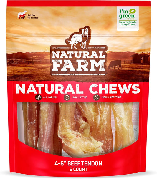 Natural-Farm-Extra-Thick-Beef-Tendons-(4-6-Inch,-6-Pack),-Natural-Chondroitin-Collagen:-1602