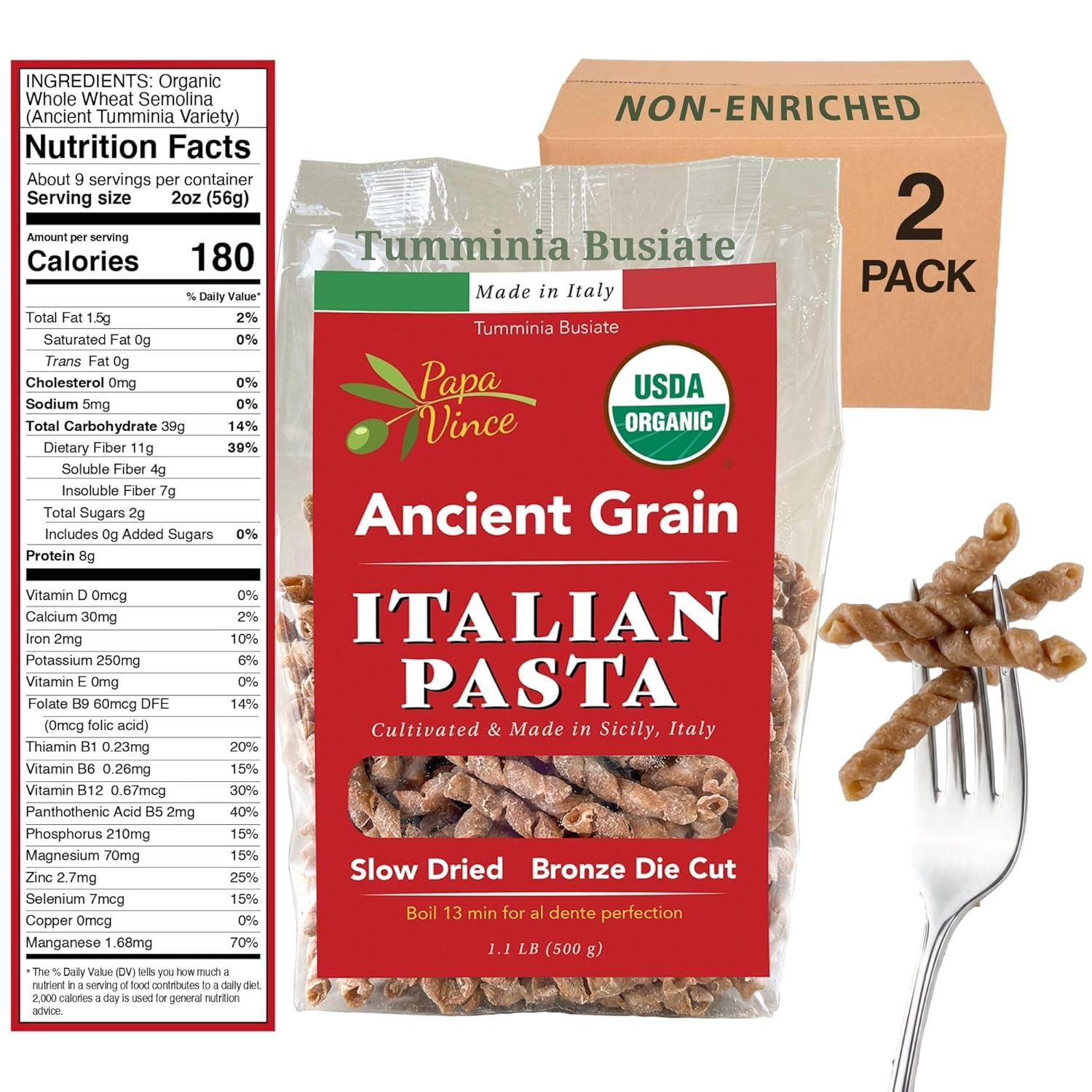 Papa-Vince-Organic-Non-Enriched-Pasta---Ancient-Grain,-in-291