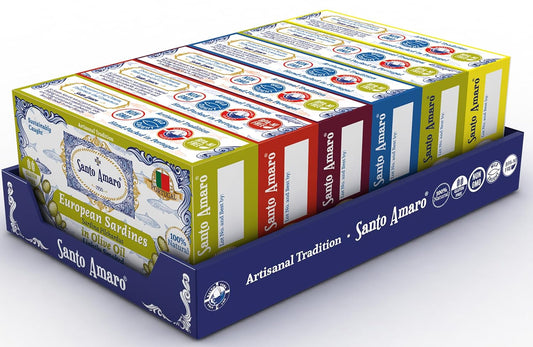 Santo-Amaro---6-Flavor-Variety-Pack-Sampler-European-Wild-Sardines---Virgin-542