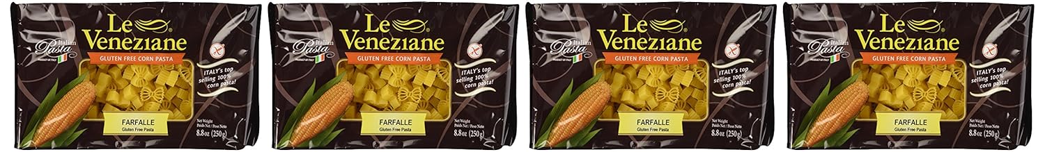 Le-Veneziane---Italian-Farfalle-Pasta-[Gluten-Free],-(4)--8.8-Pkgs-662