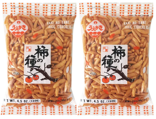 Japanese-Traditional-Rice-Crackers-:-Nori-Maki-Arare/-Kaki-No-Tane--2packs-(Kaki-No-Original)-1343