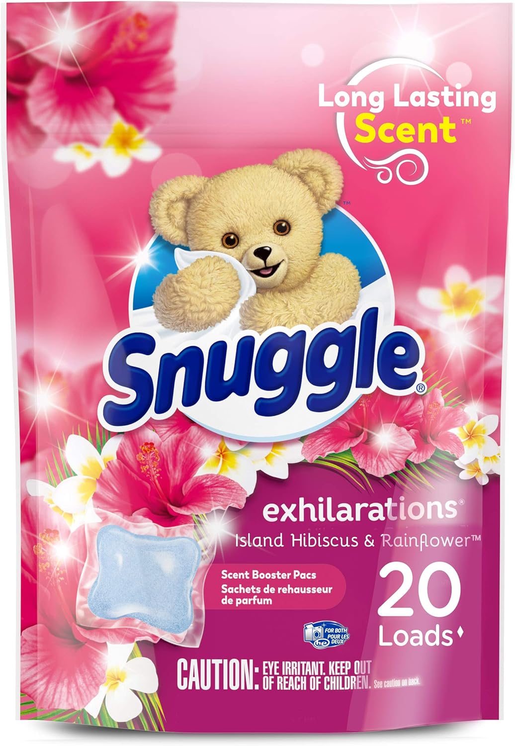 Snuggle-Exhilarations-In-Wash-Laundry-Scent-Booster-Pacs,-Island-Hibiscus-3606